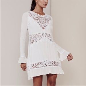 NWOT For Love and Lemons White Valentina Mini Sz M